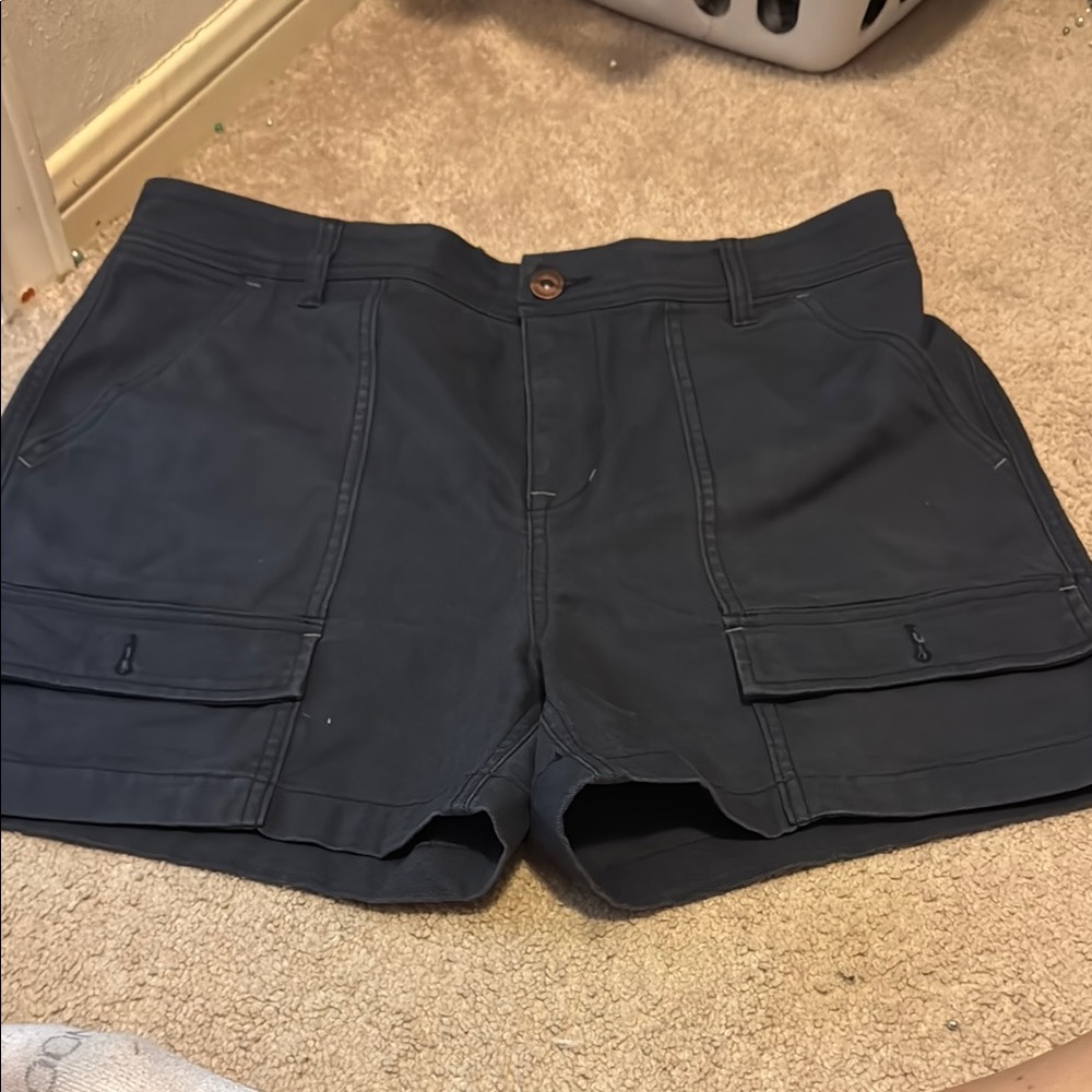 REI Blue Cargo Shorts Practical Cotton Blend